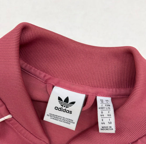 Adidas Sweatshirts/Hoodies Large Red Polyester, Elastane