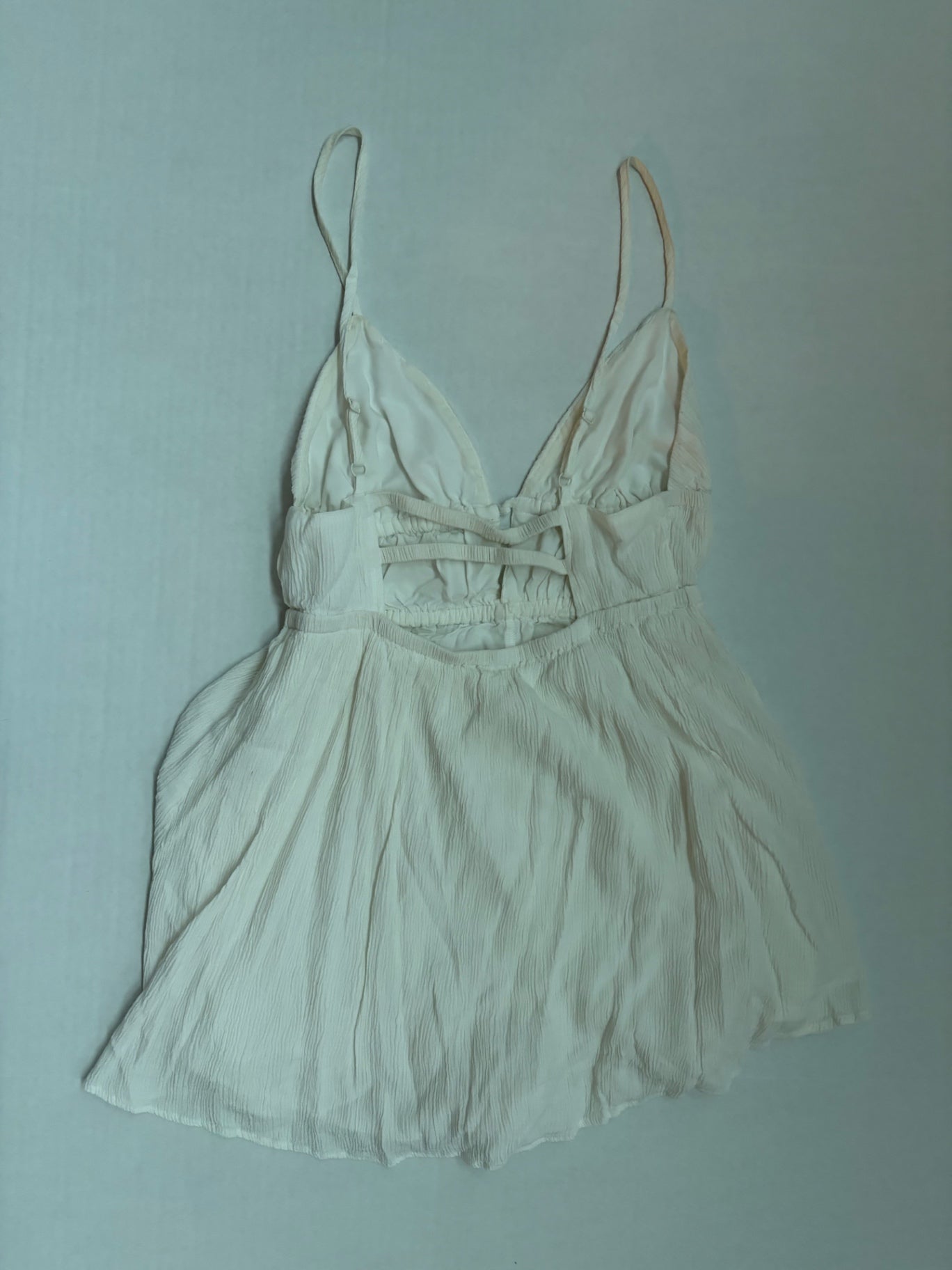 Garage Dresses Small Cream/Beige Rayon