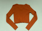 Forever 21 Tops Small Orange Knit fabric blend/Polyester