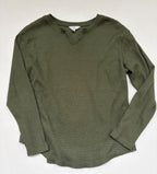 Time and Tru Tops Medium Olive green Polyester, Spandex
