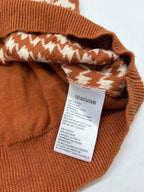 Urban Outfitters Tops Large Brown and Cream Cotton/Rayon