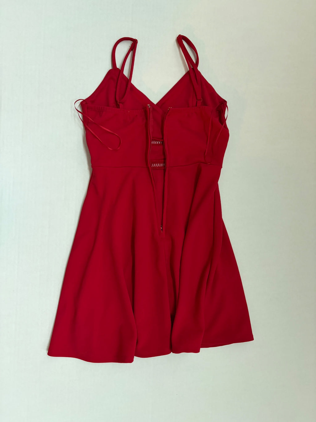 JUN IVY Dresses/Rompers Small Red Chiffon/Polyester