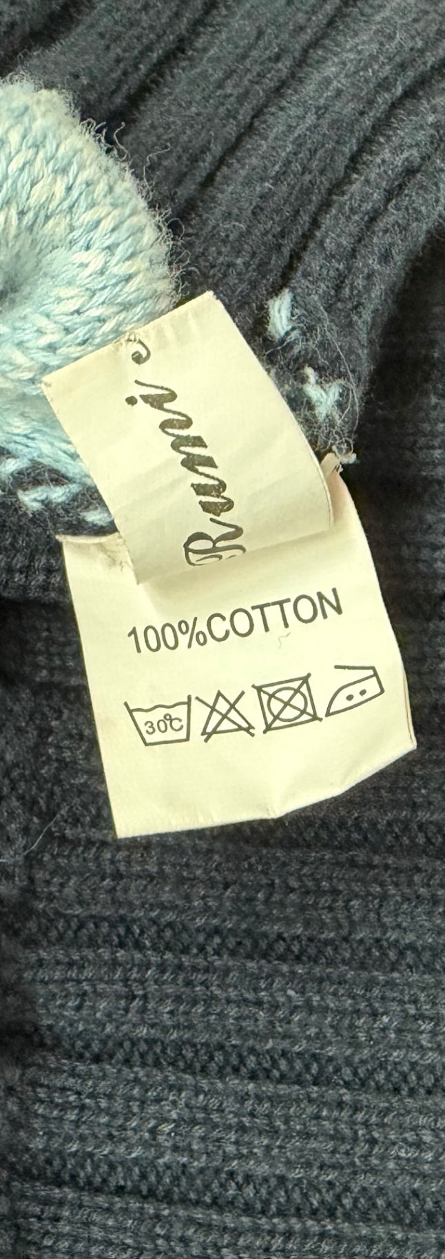 Rumi Weely Sweaters/Cardigans Small Black Cotton, Knit