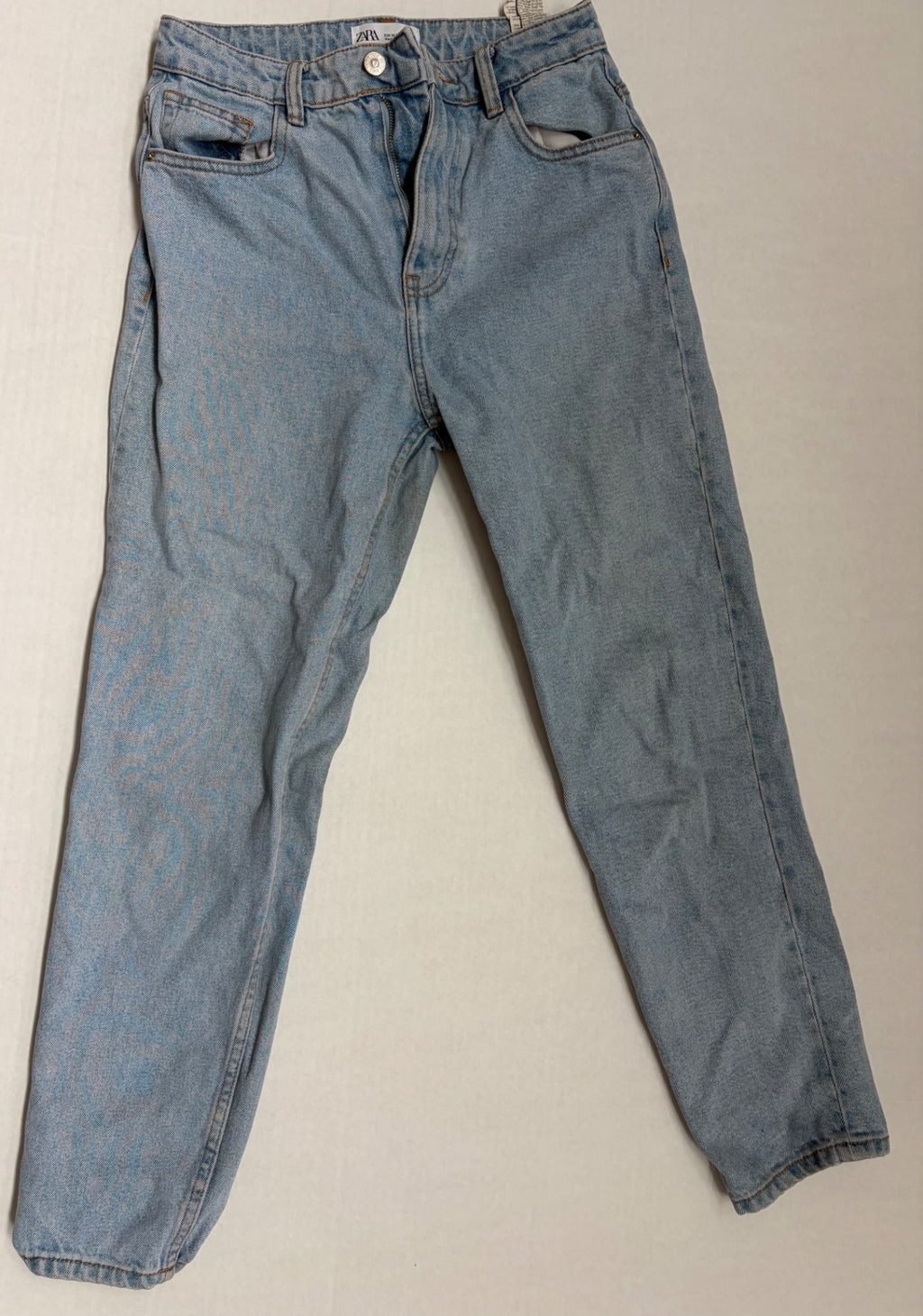 Zara Jeans 4 Light blue Denim and Cotton