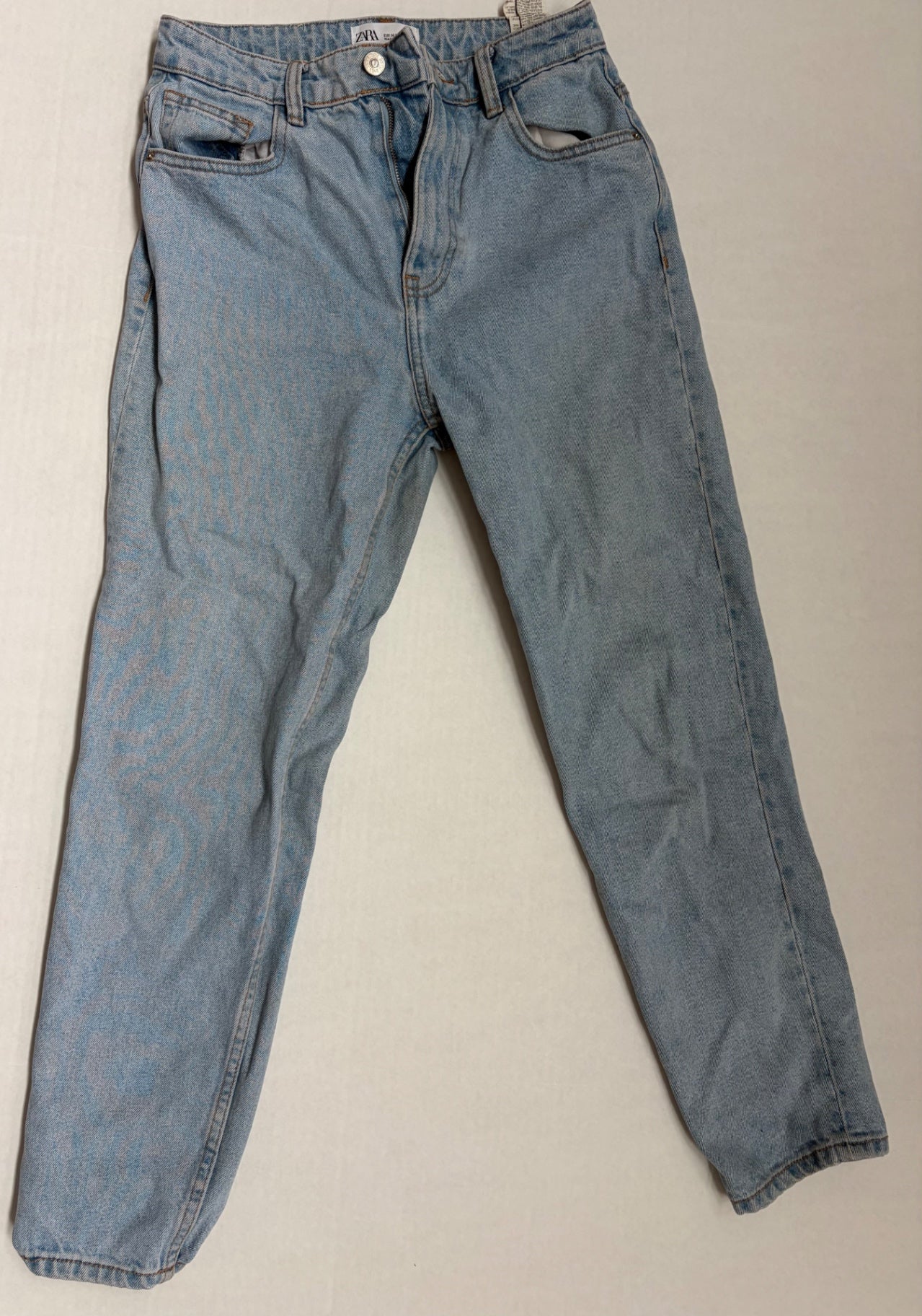 Zara Jeans 4 Light blue Denim and Cotton