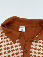 Urban Outfitters Tops Large Brown and Cream Cotton/Rayon