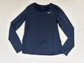 Nike Tops Medium Navy blue Polyester, Spandex/Elastane