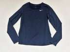 Nike Tops Medium Navy blue Polyester, Spandex/Elastane