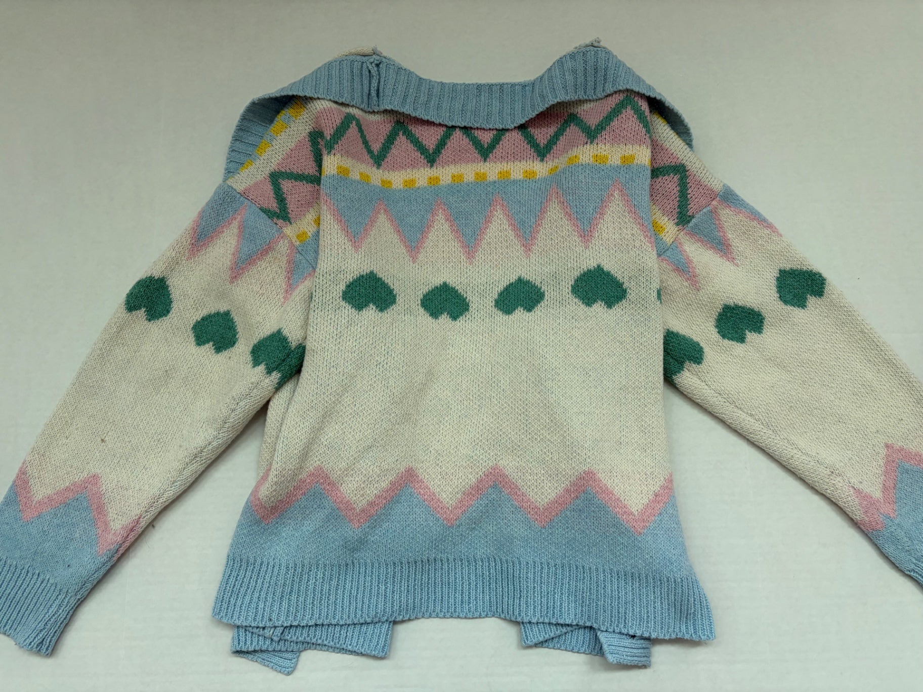 Unbranded Sweaters/Cardigans Medium Multicolored (mainly cream, pink, blue, green, yellow)Knitted fabric