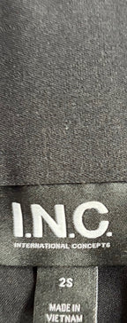 I.N.C. Pants 2S Black Polyester, Rayon, Spandex blend