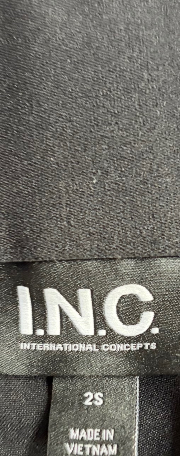 I.N.C. Pants 2S Black Polyester, Rayon, Spandex blend