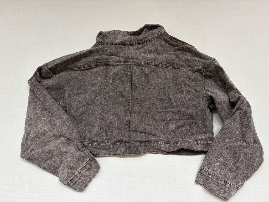 She + Sky Jackets/Coats Medium Gray Denim and Cotton