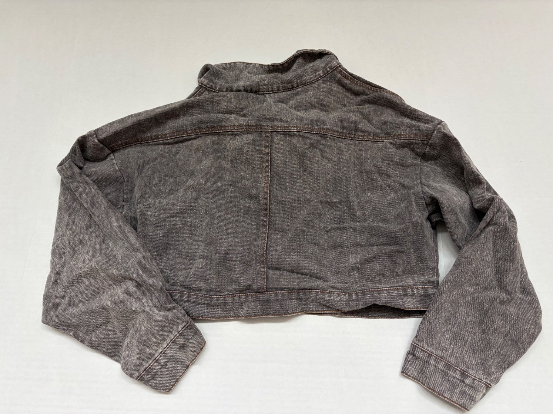 She + Sky Jackets/Coats Medium Gray Denim and Cotton