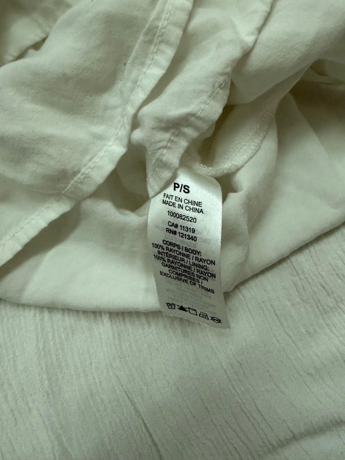 Garage Dresses Small Cream/Beige Rayon