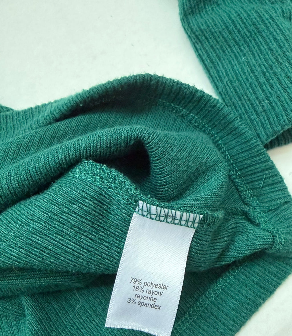 Maurices Tops Medium Green Polyester, Rayon, Spandex (visible tag)