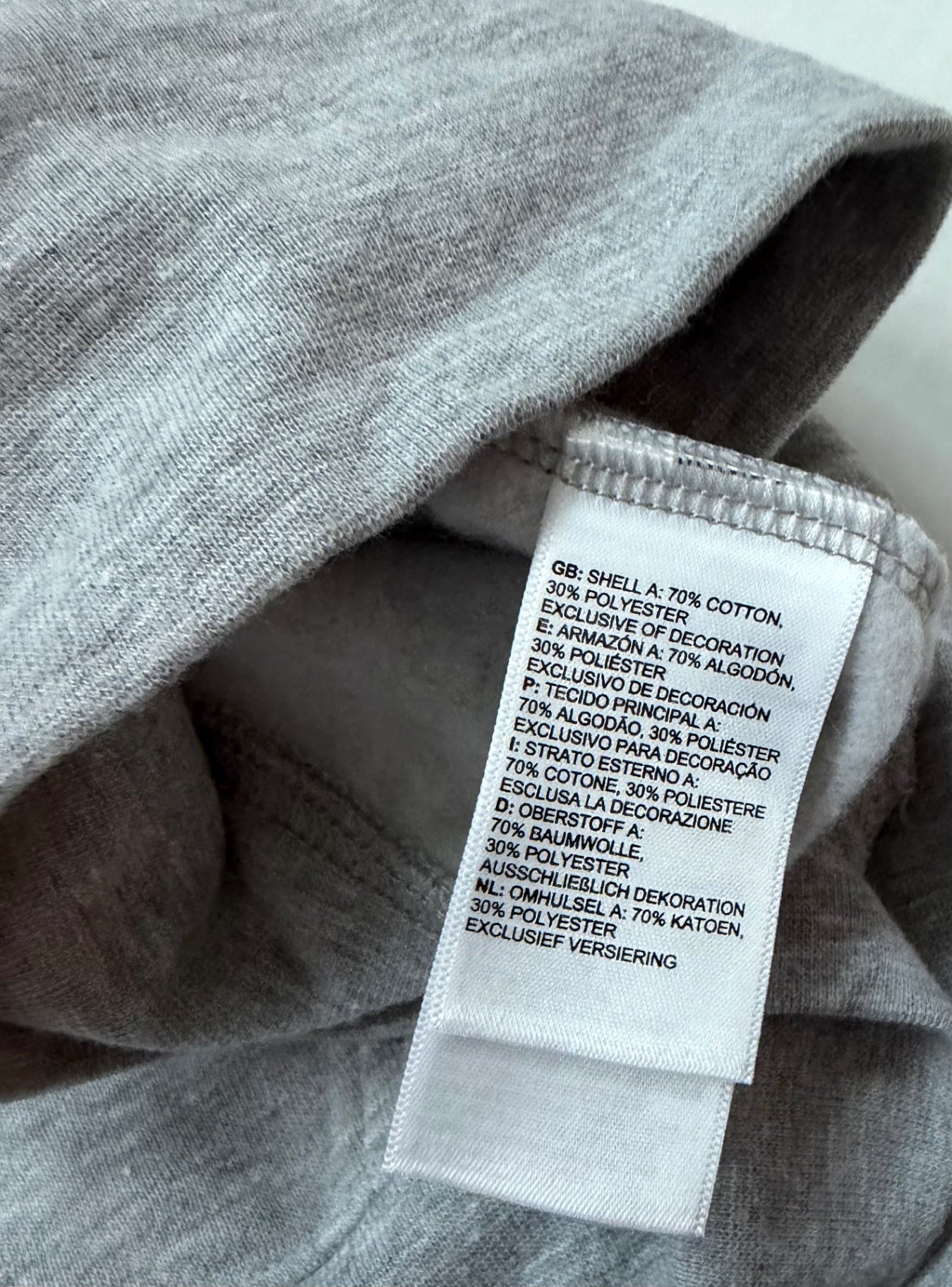 The North Face Hoodies Medium Gray Polyester, Cotton