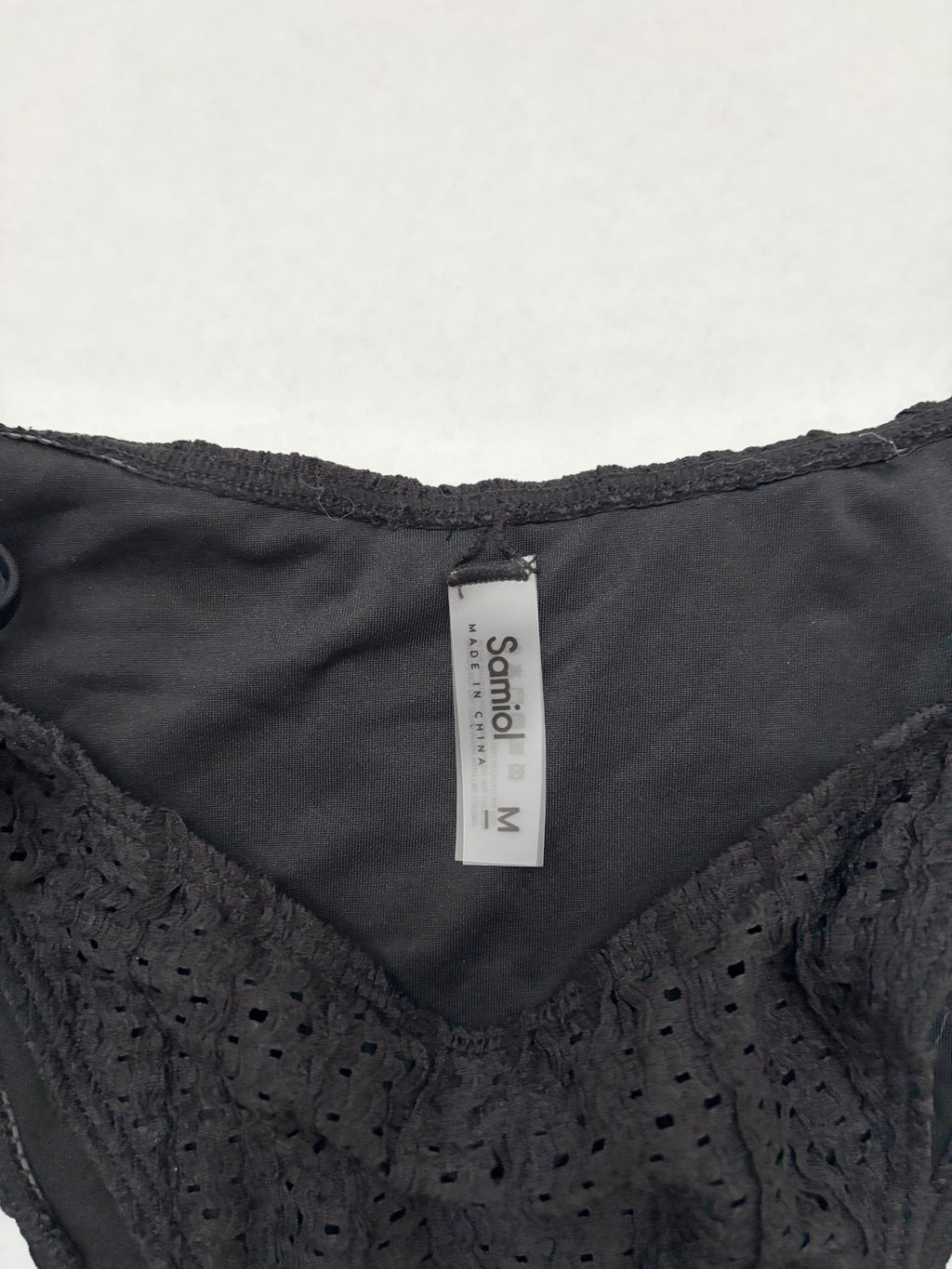 Samiol Swim Medium Black Polyester, Spandex