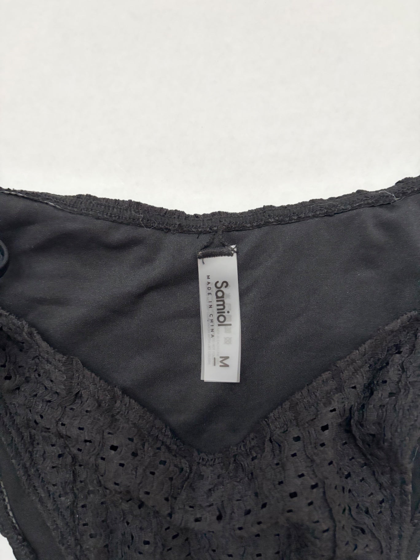 Samiol Swim Medium Black Polyester, Spandex