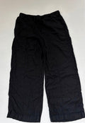 Gap Pants Small Petite Black Rayon/Linen/Viscose
