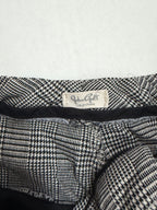 John Galt Pants One Size Black and white checkered Cotton, polyester, spandex, elastanne