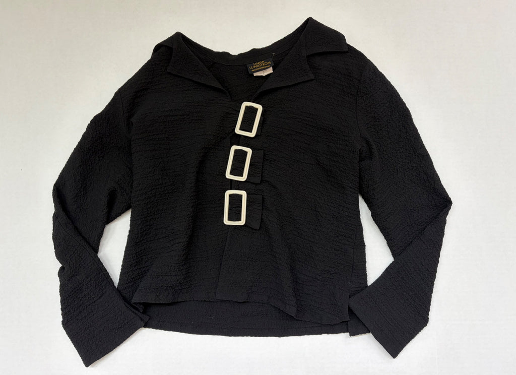 Linda Lundström Tops 8 Black Polyester, Cotton, Spandex