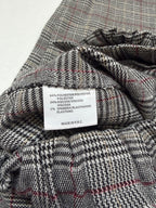 John Galt Pants One Size Gray with red and black checkered pattern Polyester, viscose, spandex (checked on the label)