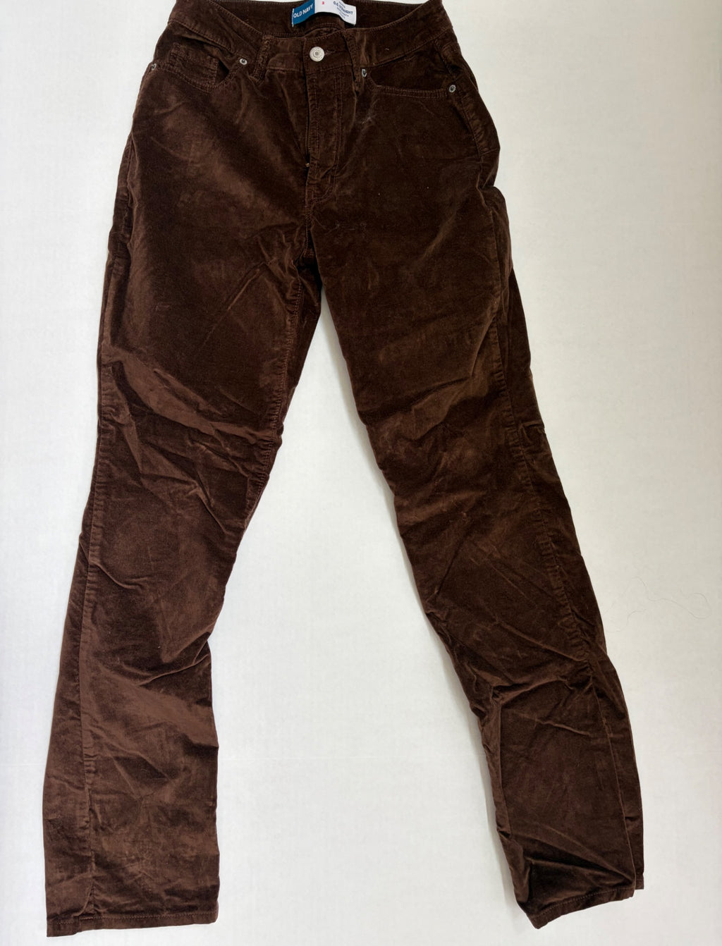 Old Navy Pants 2 BrownCotton, Viscose, Elastane (appears to be velvet or velour)