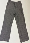 John Galt Pants One Size Black and white checkered Cotton, polyester, spandex, elastanne
