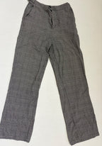 John Galt Pants One Size Black and white checkered Cotton, polyester, spandex, elastanne