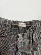 John Galt Pants One Size Gray with red and black checkered pattern Polyester, viscose, spandex (checked on the label)