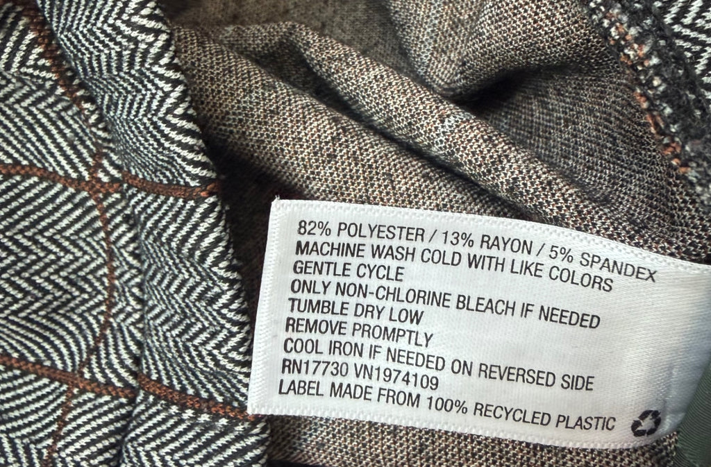 Wild Fable Pants Small Gray with red and black checkered pattern Polyester/spandex/rayon