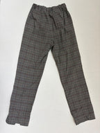 John Galt Pants One Size Gray with red and black checkered pattern Polyester, viscose, spandex (checked on the label)