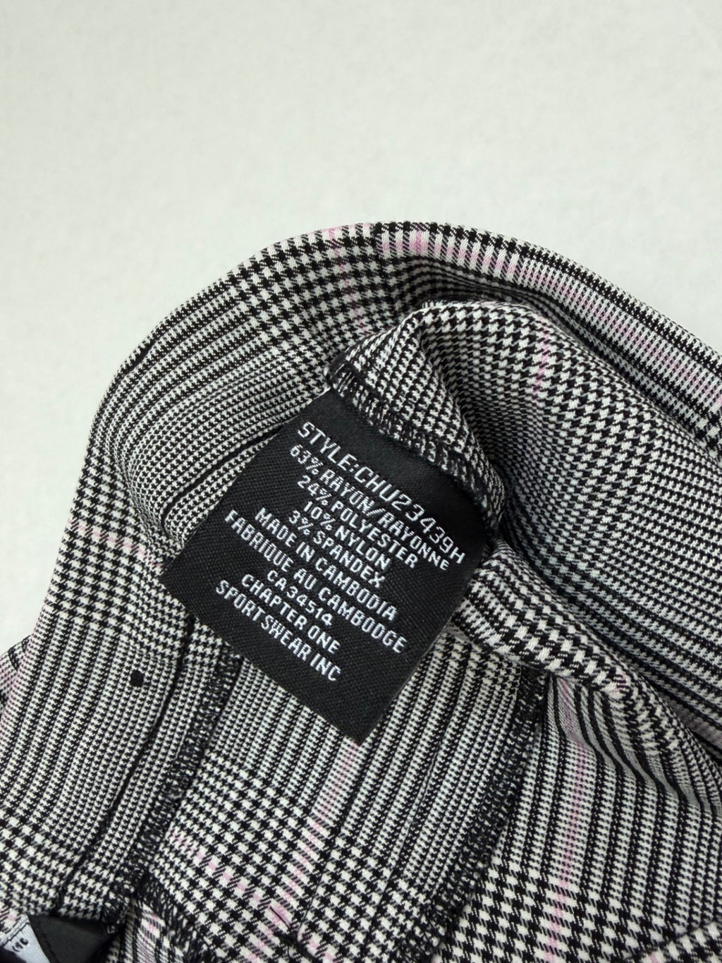 Jules & Leopold Pants Small Black and white Rayon/Polyester/Nylon/Spandex