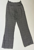 John Galt Pants One Size Black and white checkered Cotton, polyester, spandex, elastanne