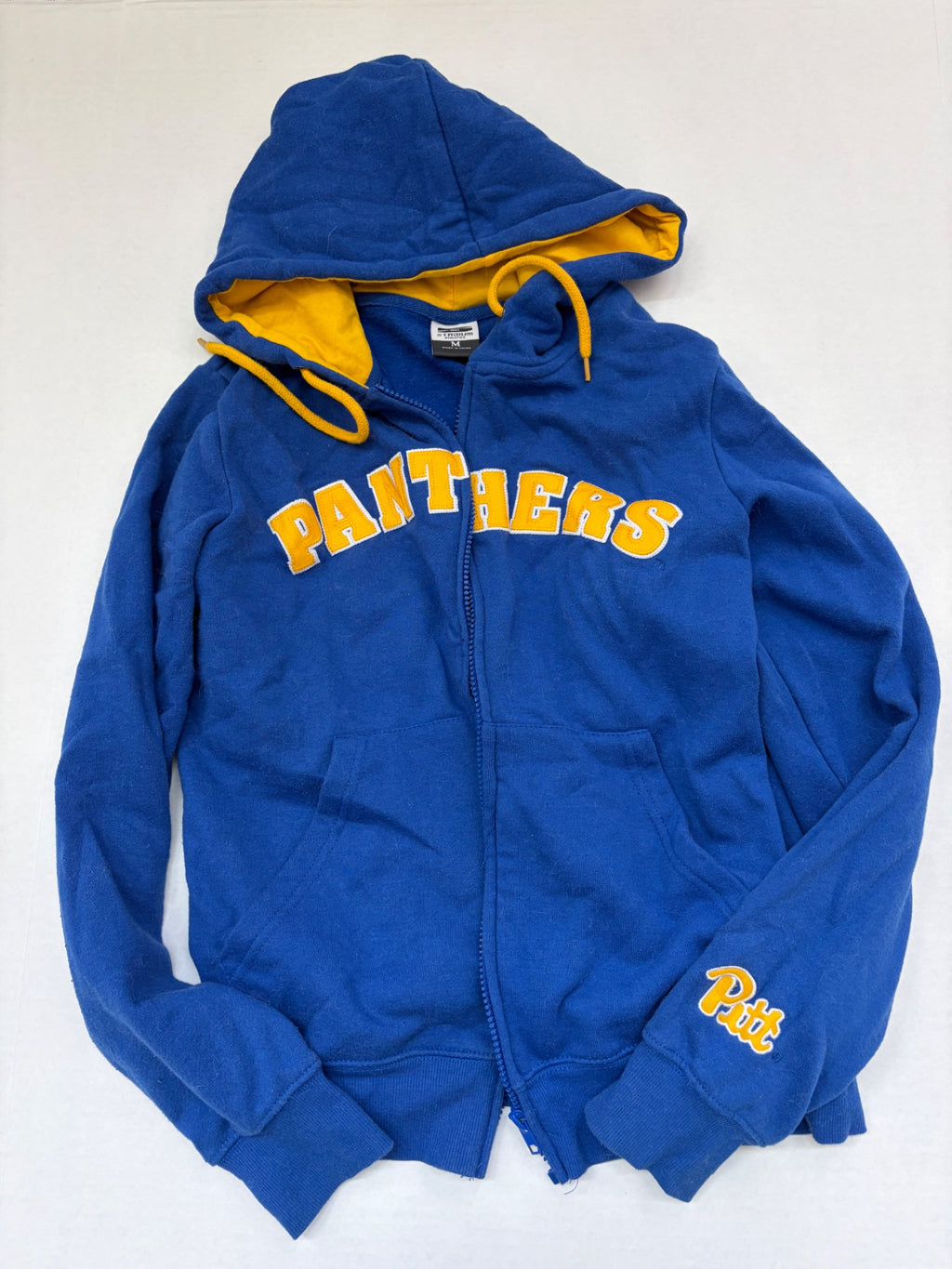 Stadium Athletics Sweatshirts/Hoodies Medium Blue and Yellow Cotton, Polyester, Fleece lining