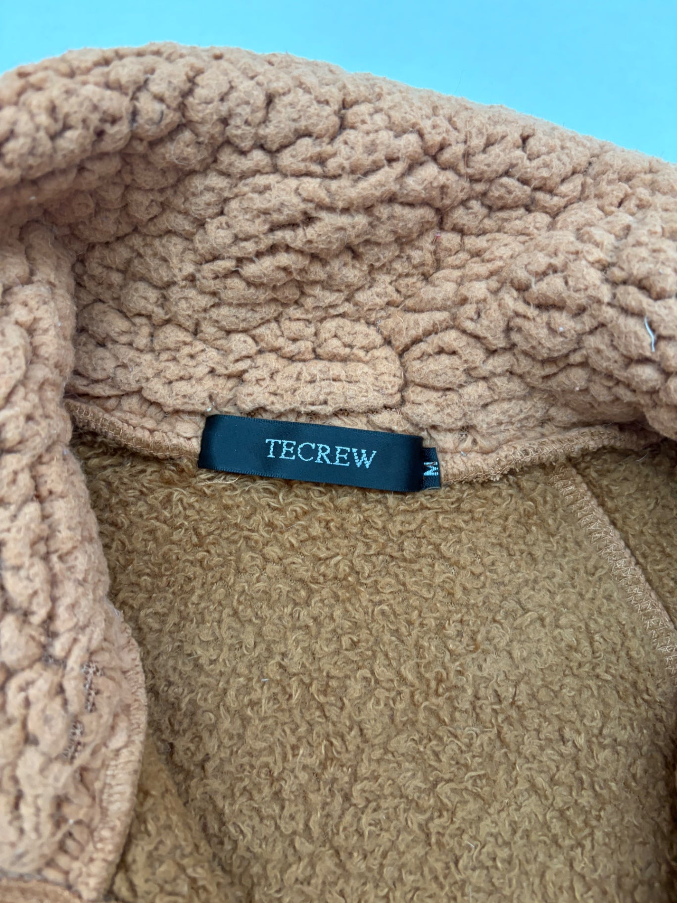 TECREW Jackets/Coats Medium Brown Orange Polyester, Spandex, Spandex/Polyester blend