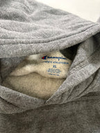 Champion Sweatshirts/Hoodies Extra Large Gray Cotton, Polyester, Fleece lining
