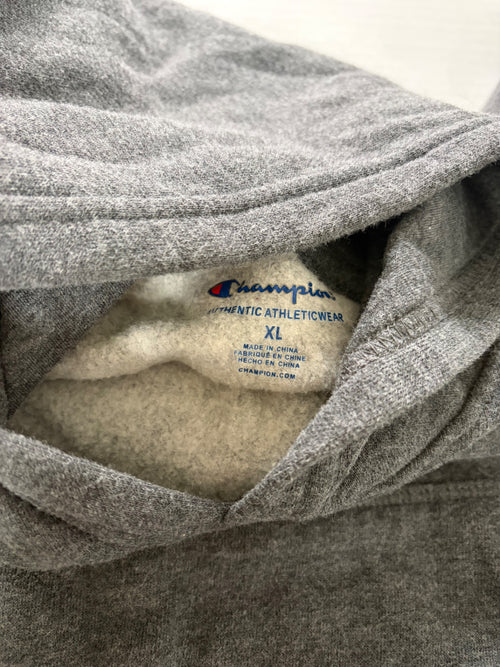 Champion Sweatshirts/Hoodies Extra Large Gray Cotton, Polyester, Fleece lining