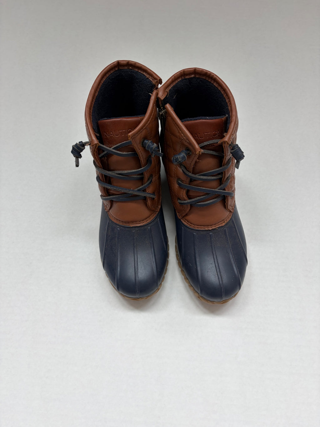 Nautica Shoes 7 Brown and navy blue Leather and rubber