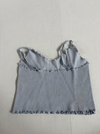 Unbranded Tops Small Gray Cotton/Polyester/Nylon blend