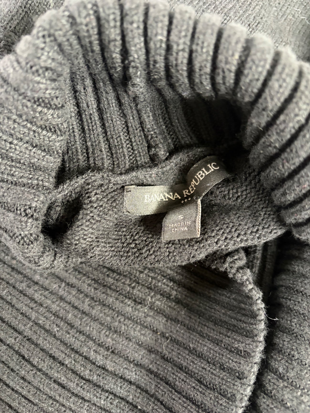 Banana Republic Sweaters/Cardigans Small Black Knit/Cotton, Rayon, Viscose, Nylon blend