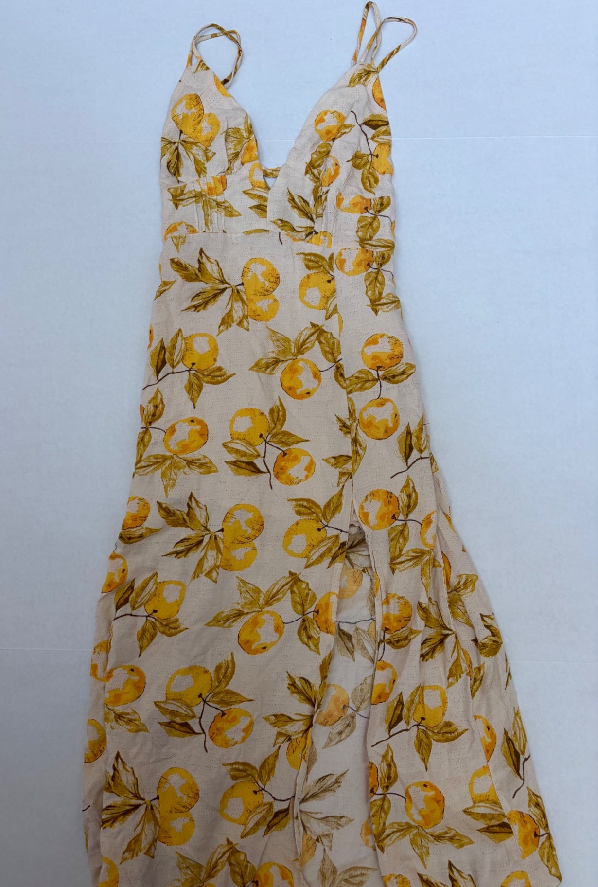 Urban Outfitters Dresses/Rompers Extra Small Beige and yellow Viscose, linen