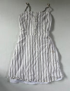 Hollister Dresses/Rompers Small Beige with black stripes Cotton, Viscose, Linen, Polyester