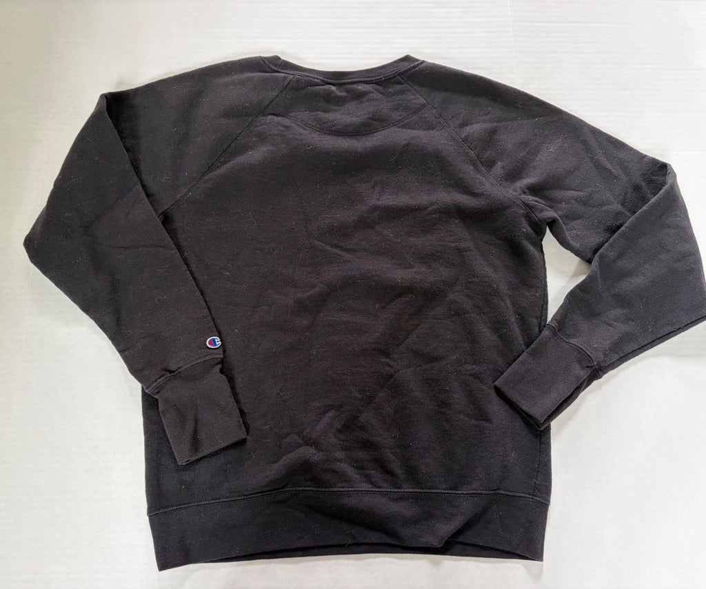 Champion Sweatshirts/Hoodies Medium Black Cotton, Polyester