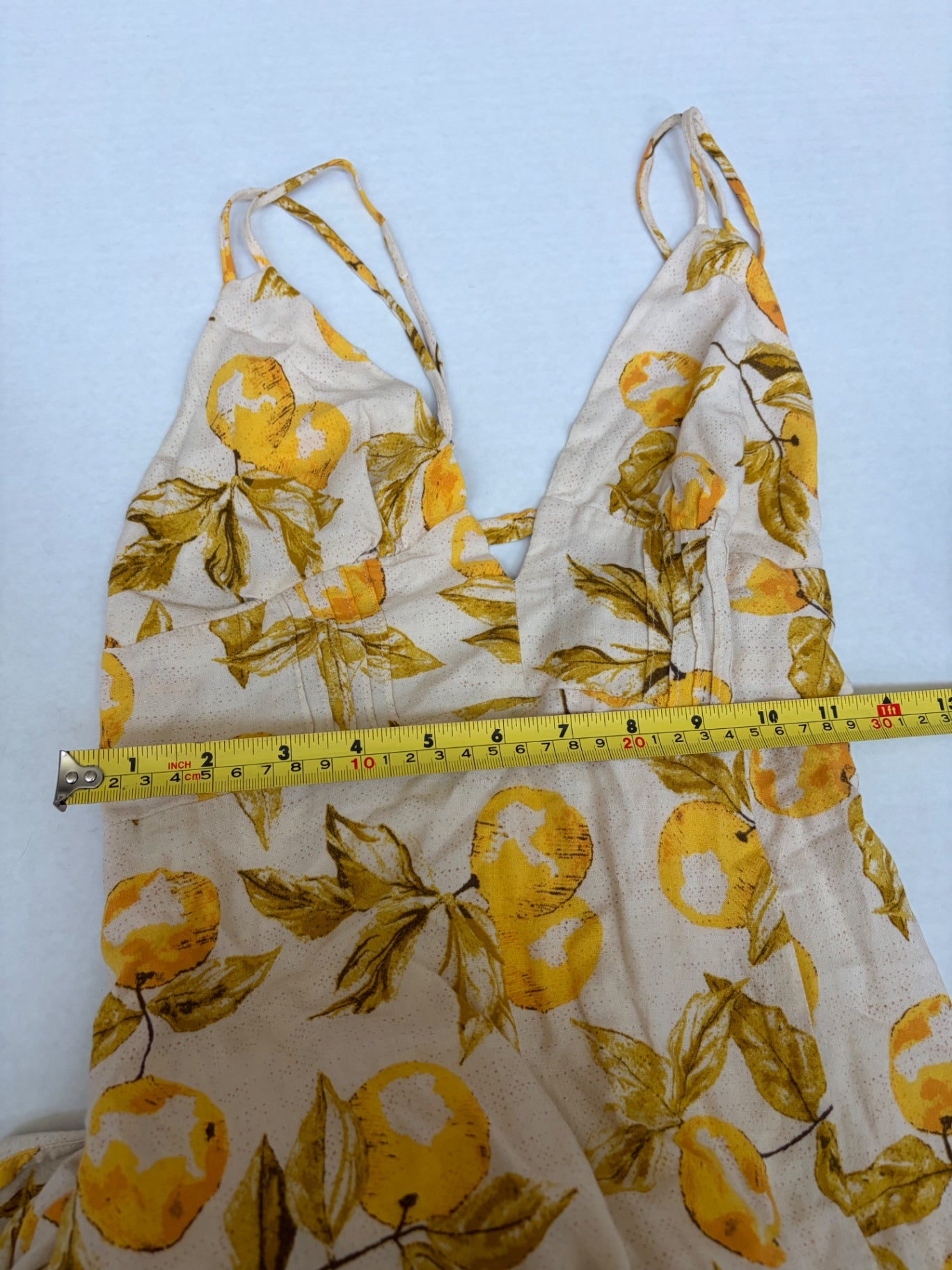 Urban Outfitters Dresses/Rompers Extra Small Beige and yellow Viscose, linen
