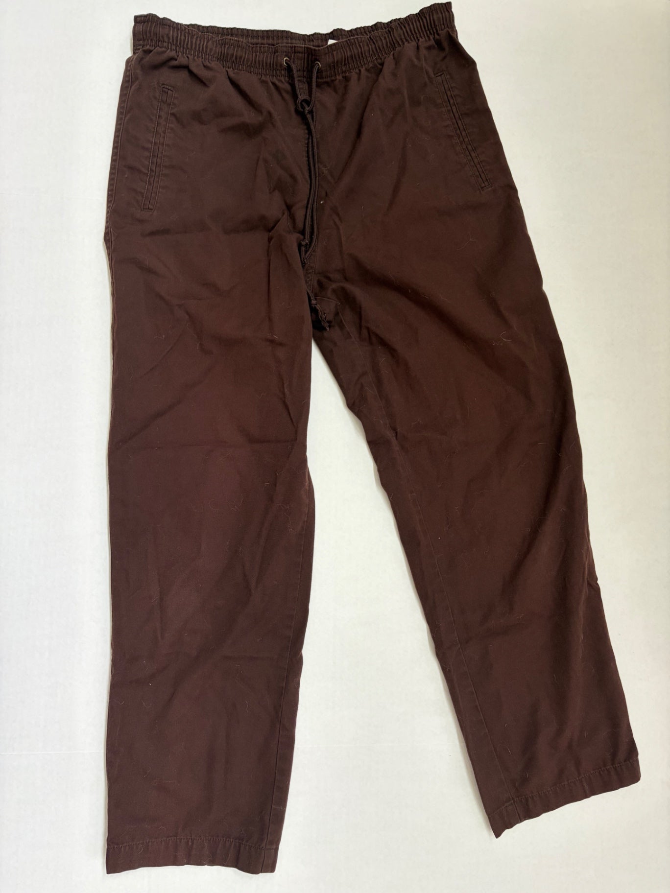 Hasting & Smith Pants 31W Brown Cotton, Polyester