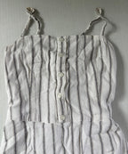 Hollister Dresses/Rompers Small Beige with black stripes Cotton, Viscose, Linen, Polyester