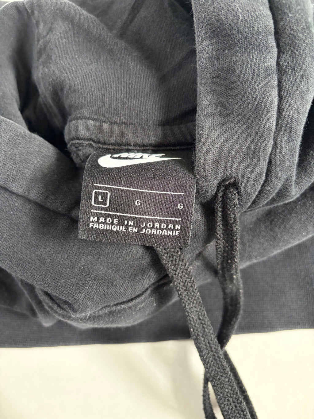 Nike Sweatshirts/Hoodies Large Dark Gray Cotton/Polyester blend