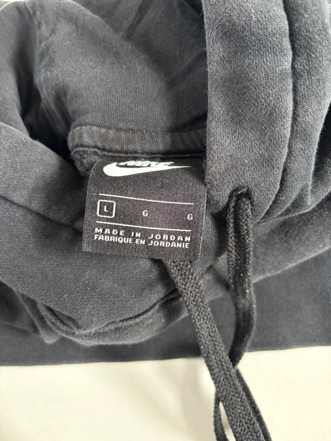 Nike Sweatshirts/Hoodies Large Dark Gray Cotton/Polyester blend