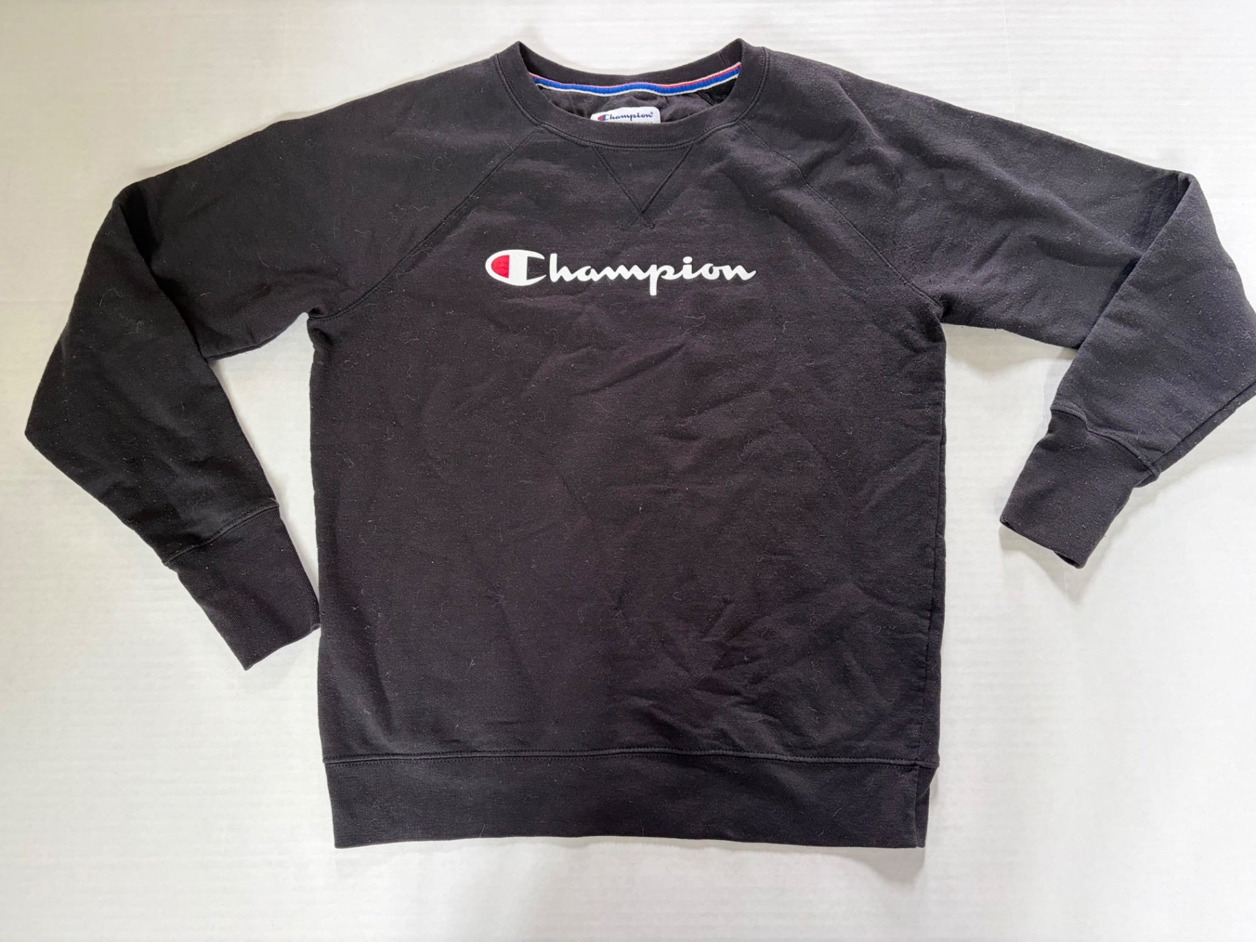 Champion Sweatshirts/Hoodies Medium Black Cotton, Polyester